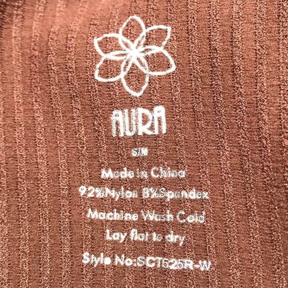 Vintage Y2K Brown Ribbed Indie Indie Sleeveless Turtleneck Cropped Tank Top / M - Picture 5 of 5